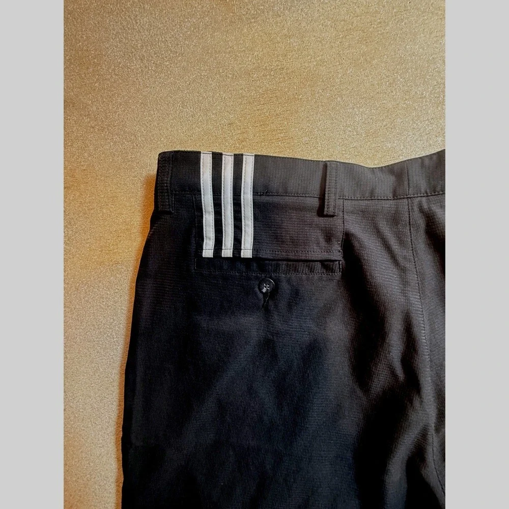 Adidas Mens ClimaCool Golf Pants Black Flat Front 36x34 Performance Pants-2197